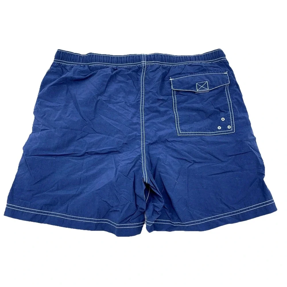 Vintage Tommy‎ Hilfiger Swim Trunks Men Medium Red White Blue Bored Shorts Flag